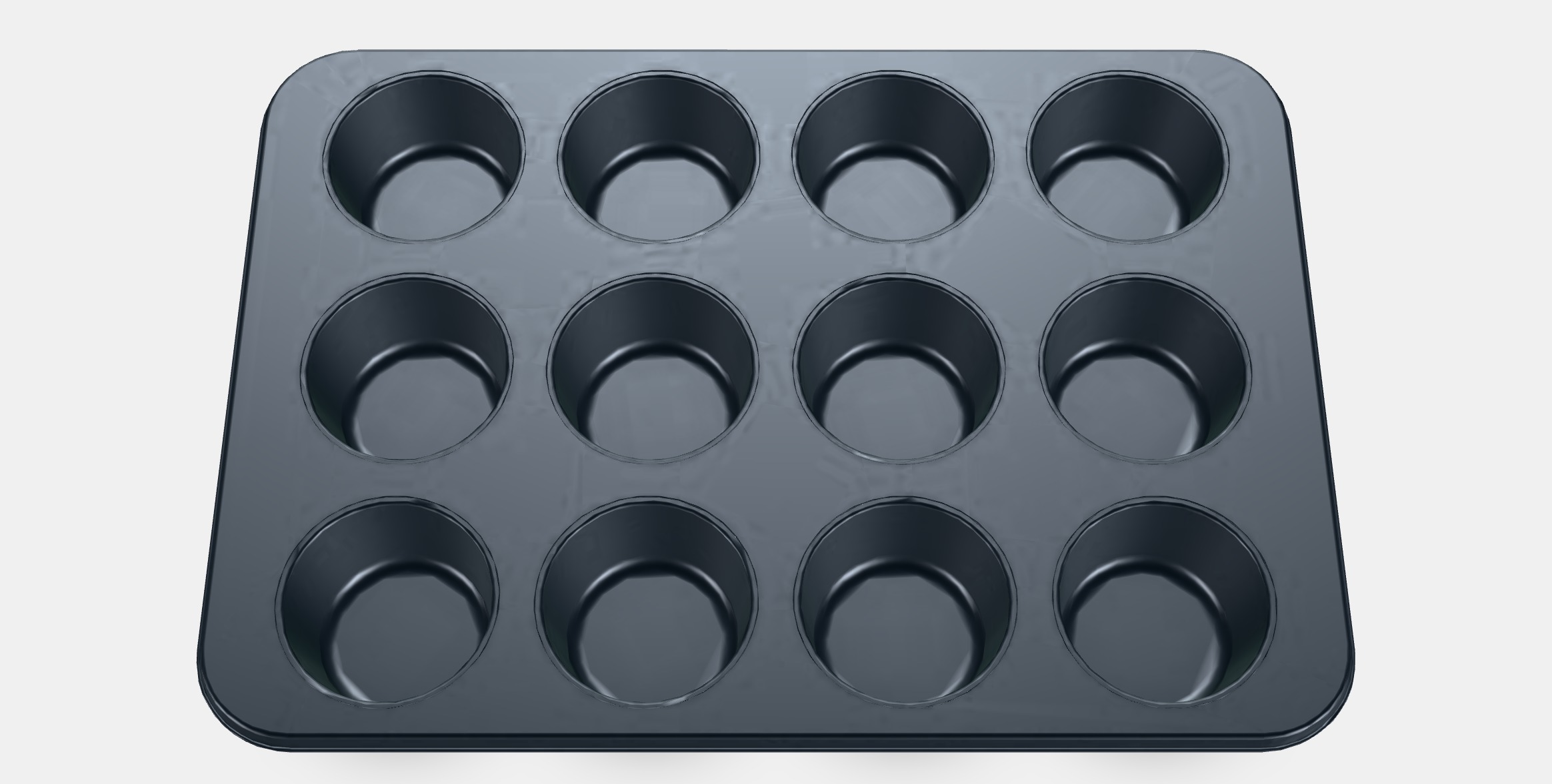 MANTAGG Muffin tin Low-poly 3D model_8