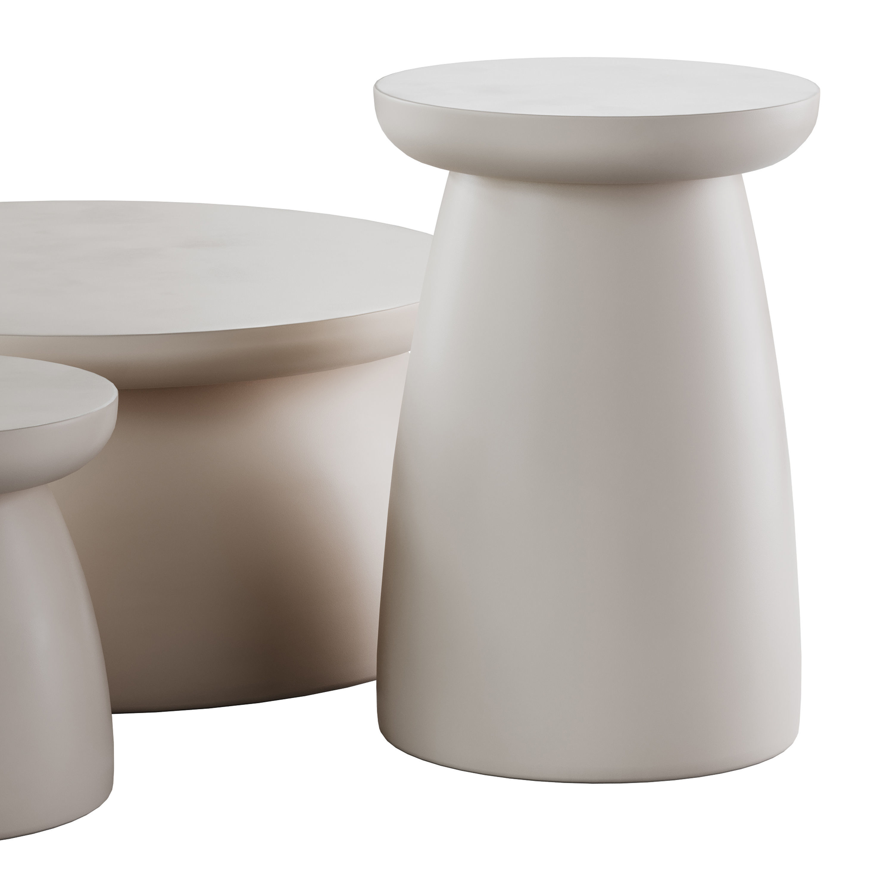 japandi Design Beige Color 3D model_11