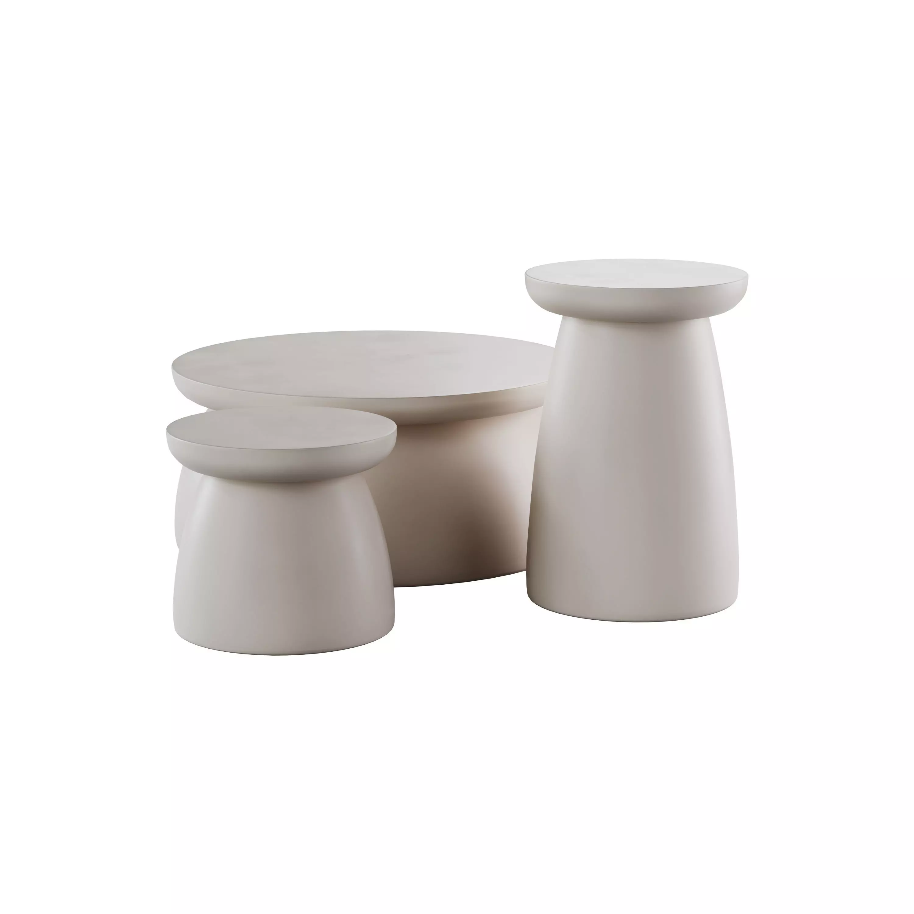 japandi Design Beige Color 3D model_0