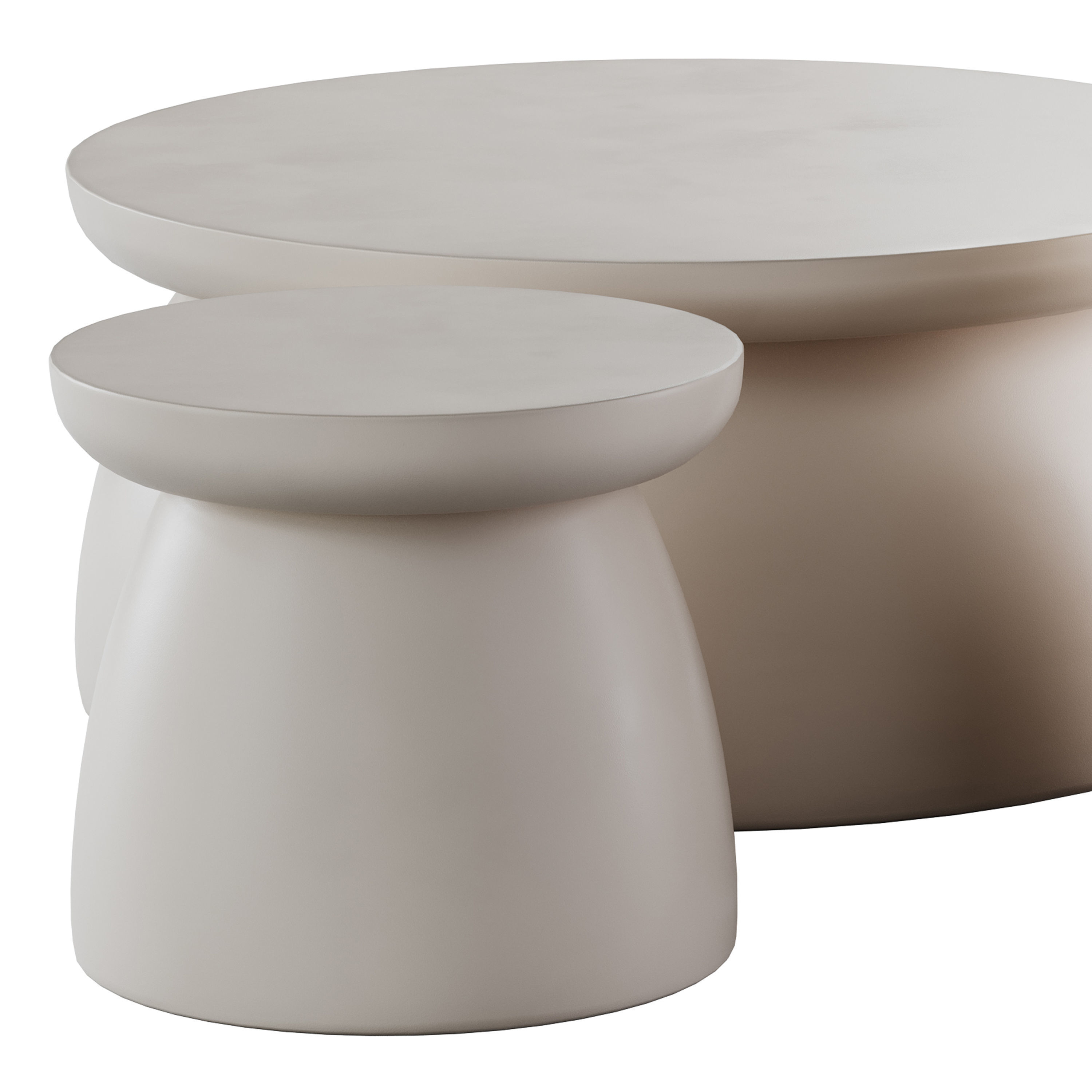 japandi Design Beige Color 3D model_4