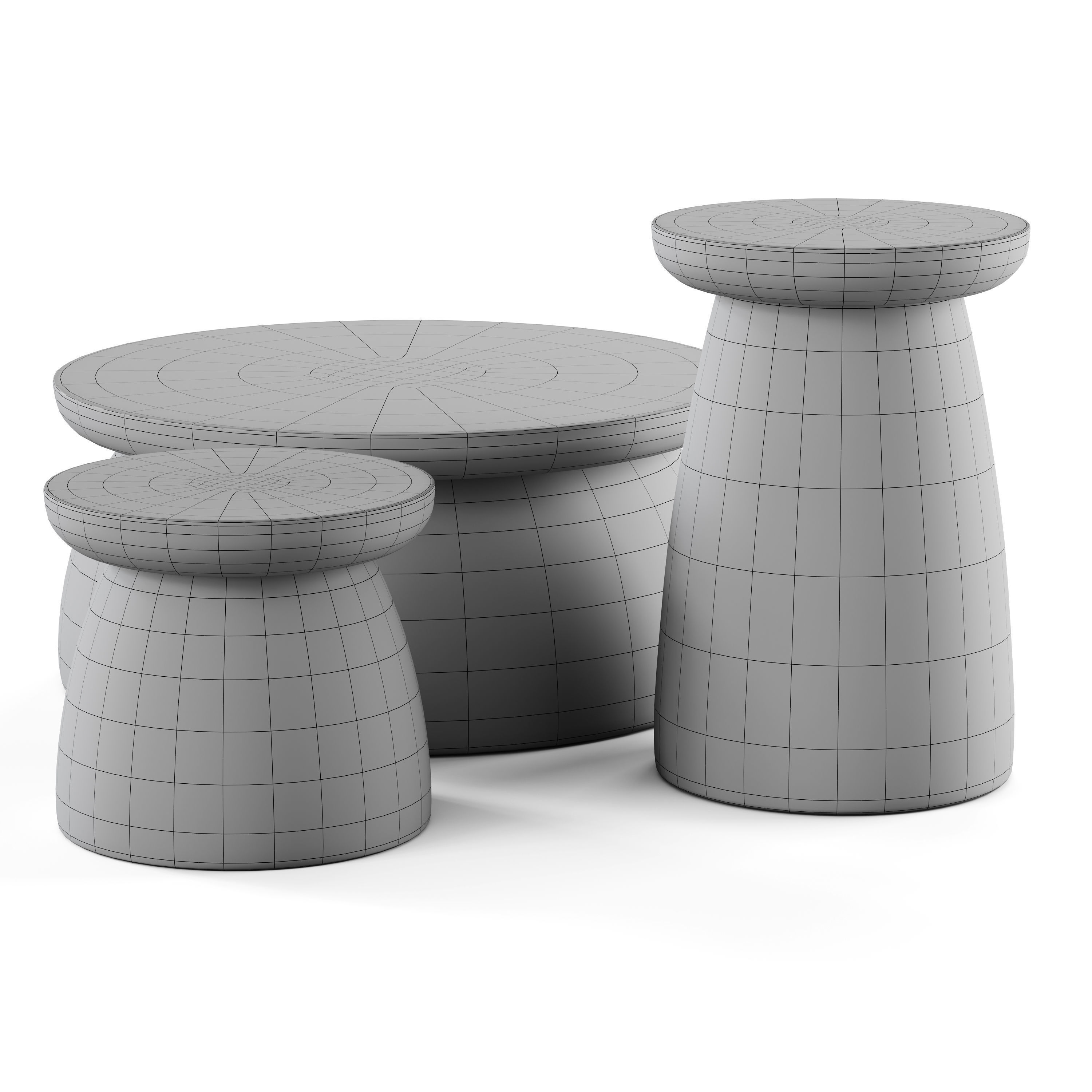 japandi Design Beige Color 3D model_13