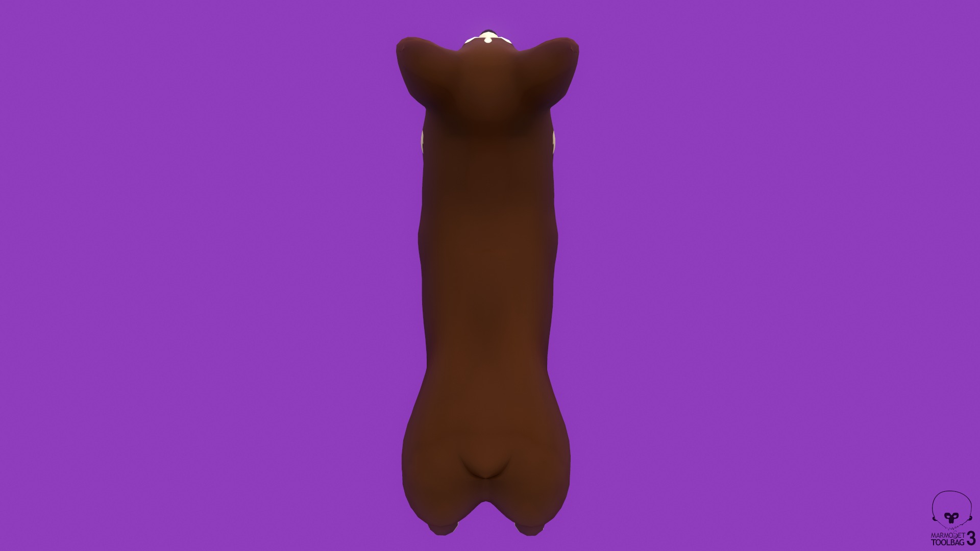 Stylized Brown Welsh Corgy for Games and Animation  Low-poly 3D model_6