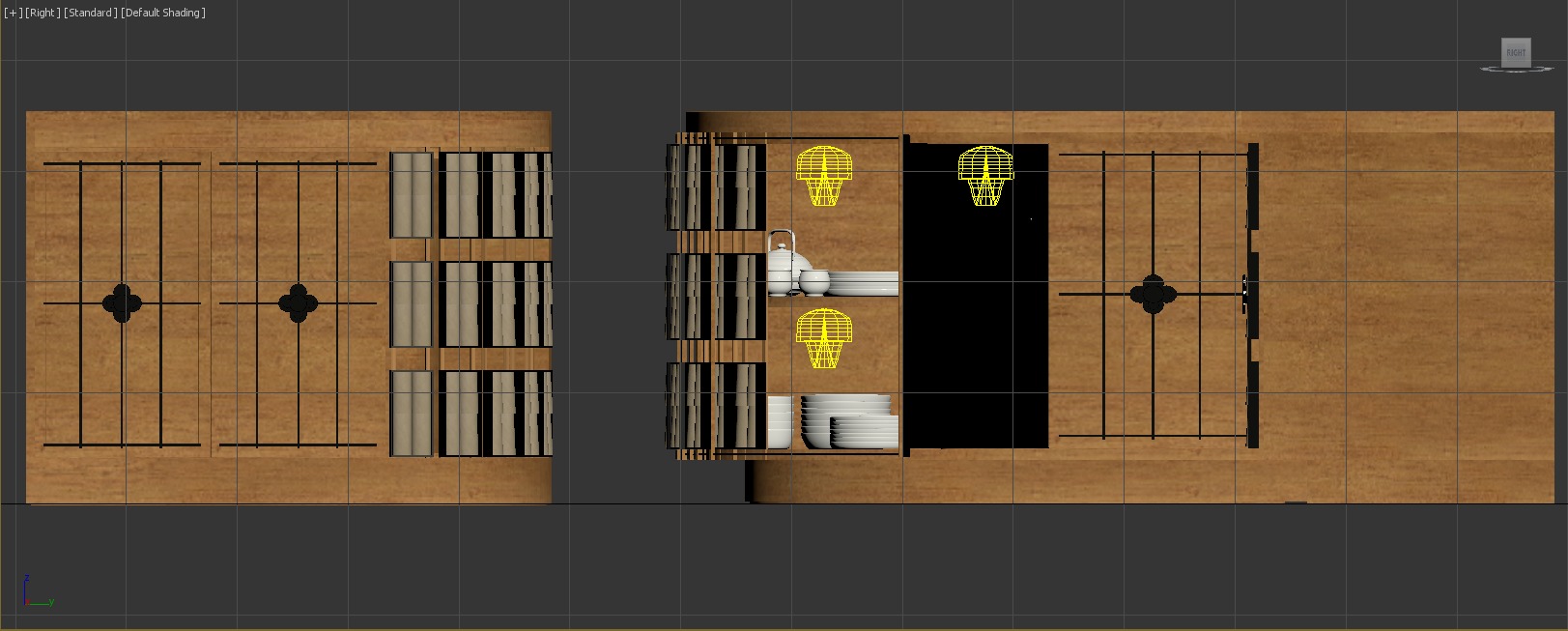 modern cabinet bar korean style for coffee shop 3D model_6