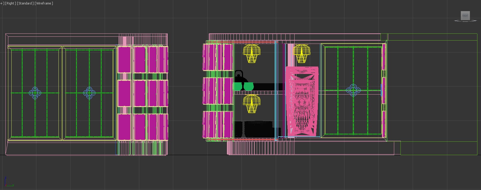 modern cabinet bar korean style for coffee shop 3D model_7