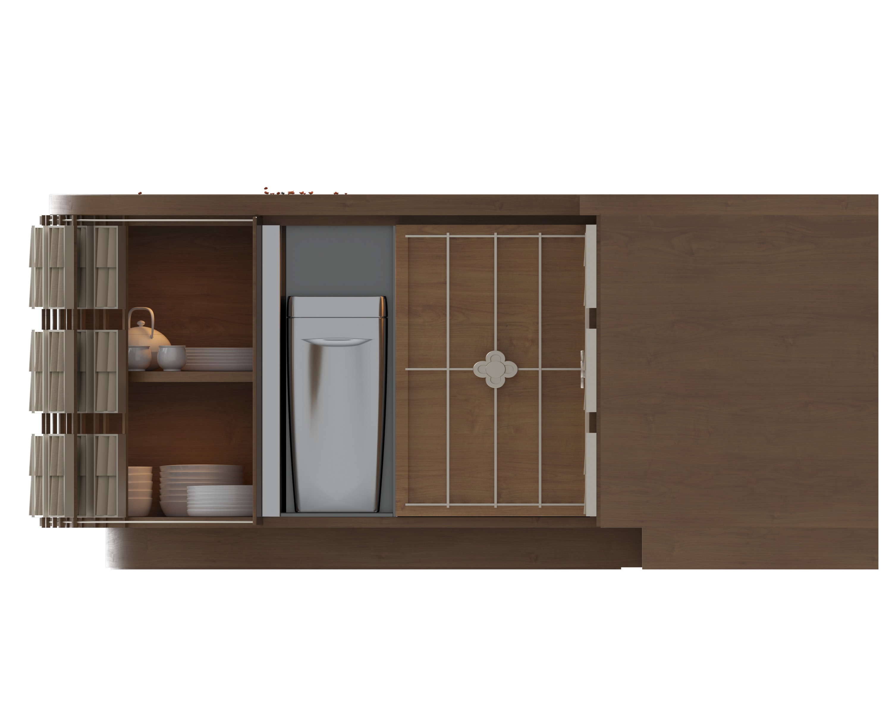 modern cabinet bar korean style for coffee shop 3D model_2