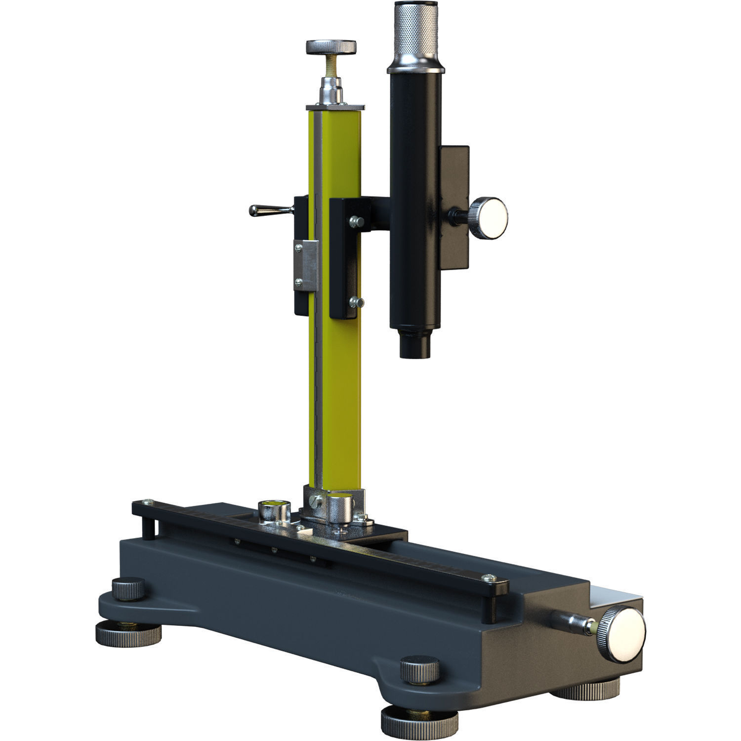 Traveling Microscope Low-poly 3D model_2