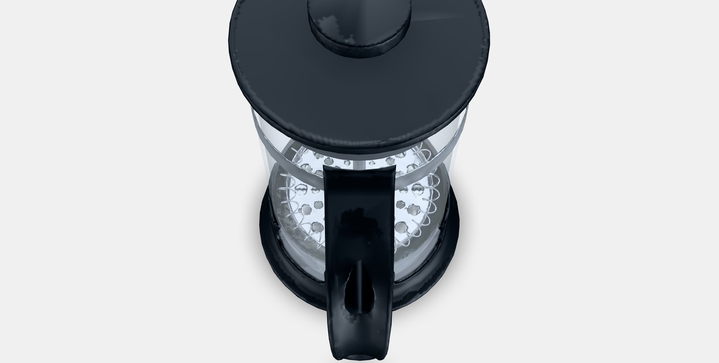 UPPHETTA French press coffee maker Low-poly 3D model_3