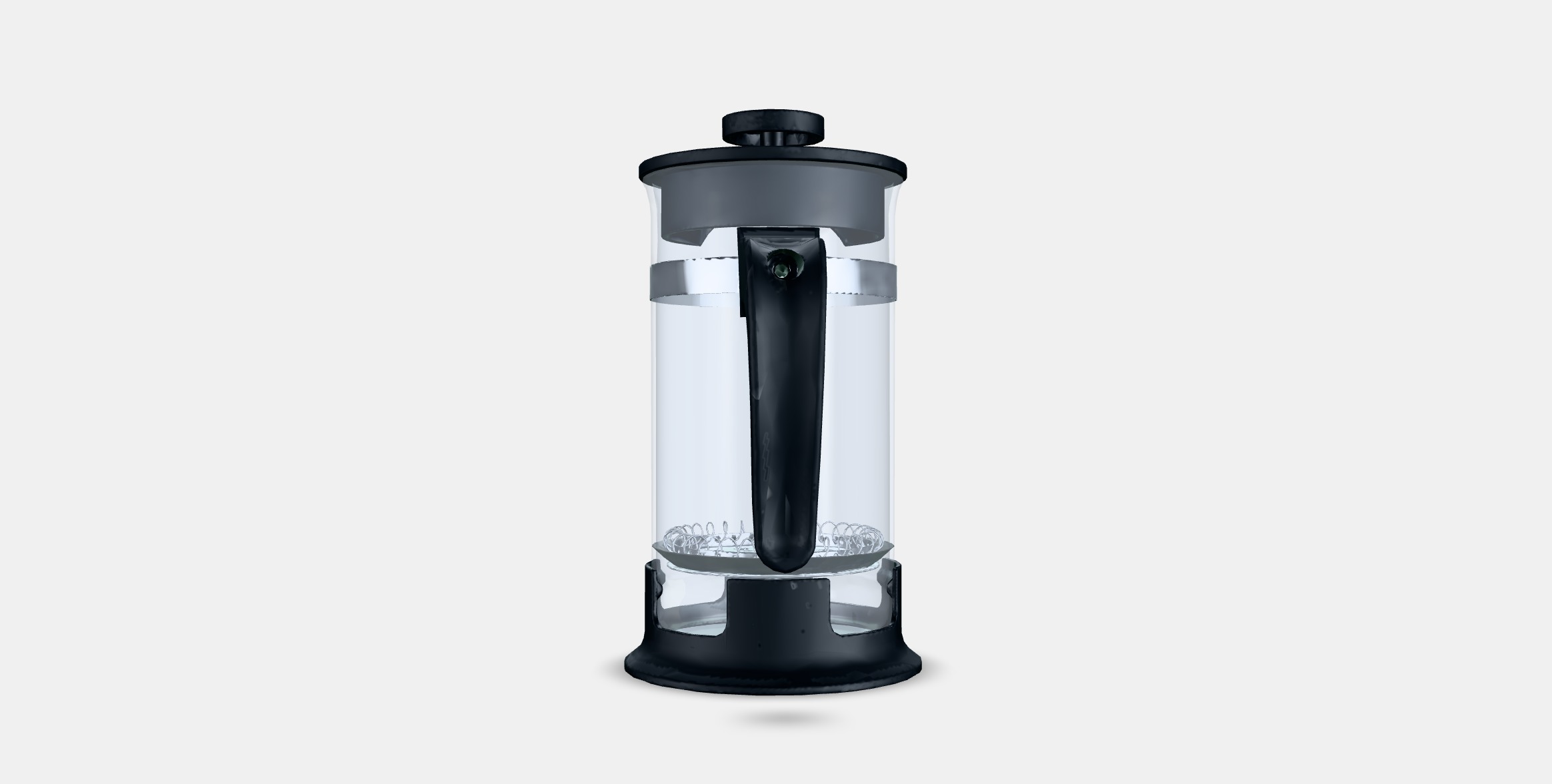UPPHETTA French press coffee maker Low-poly 3D model_14