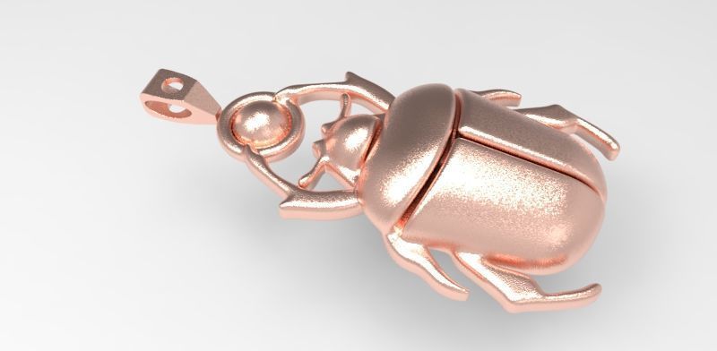 Ladybug Pendant Necklace charm Bracelet Jewelry 3D print model_4