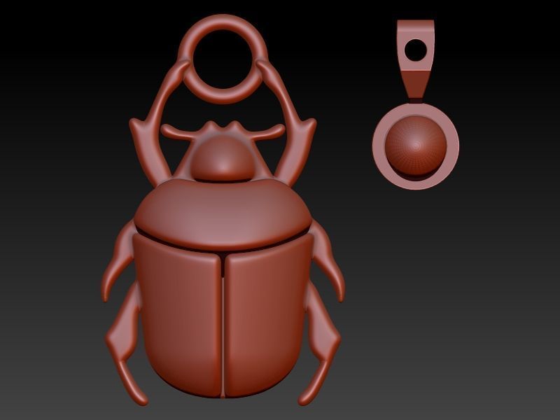 Ladybug Pendant Necklace charm Bracelet Jewelry 3D print model_25