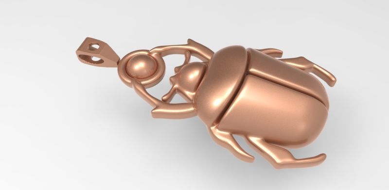 Ladybug Pendant Necklace charm Bracelet Jewelry 3D print model_2