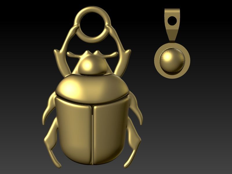 Ladybug Pendant Necklace charm Bracelet Jewelry 3D print model_24