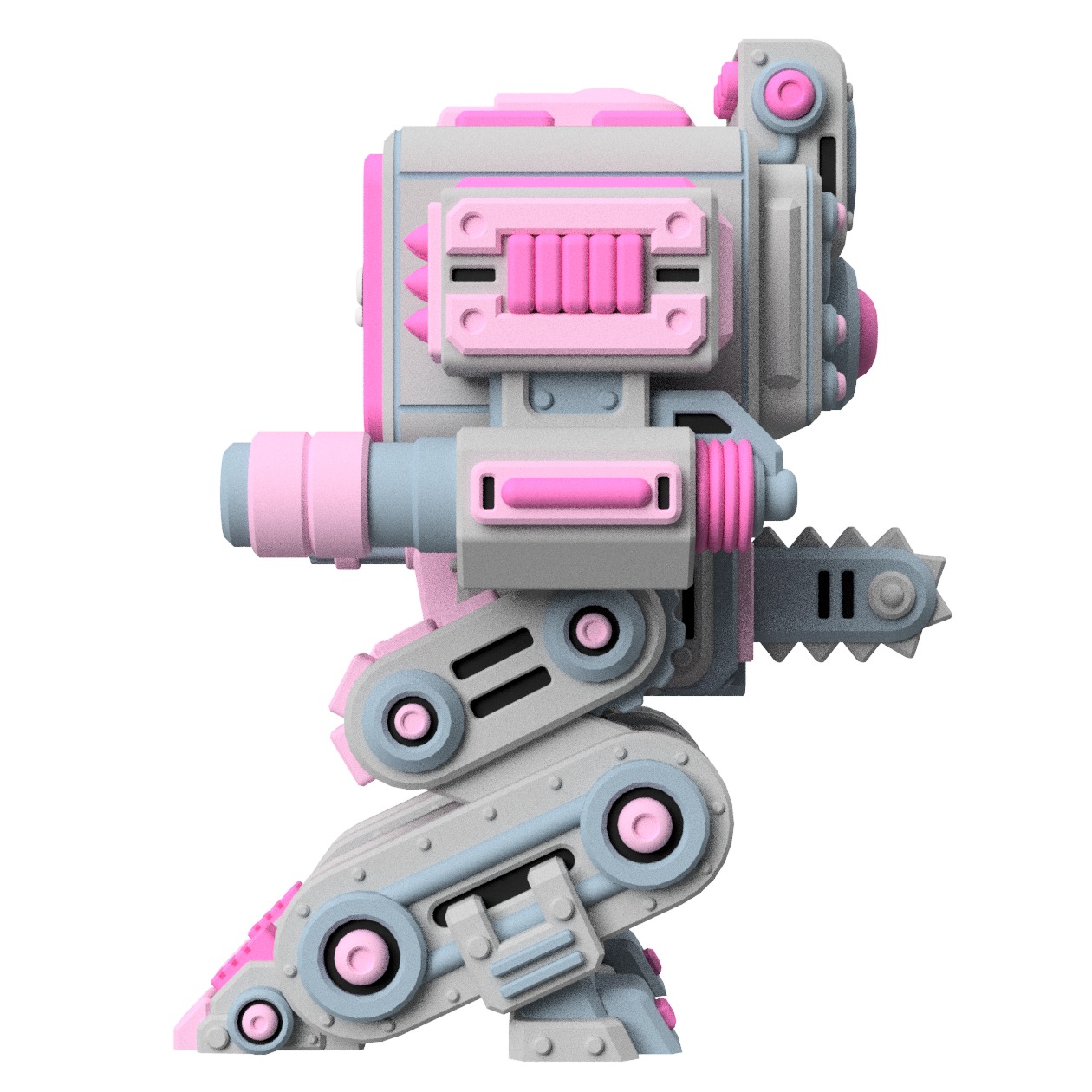 UwU Shadow Force Wrecks Tabletop Mech Miniature 3D print model_2