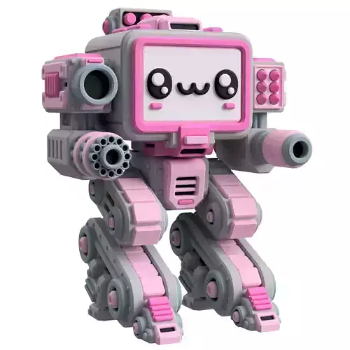 UwU Shadow Force Wrecks Tabletop Mech Miniature 3D print model