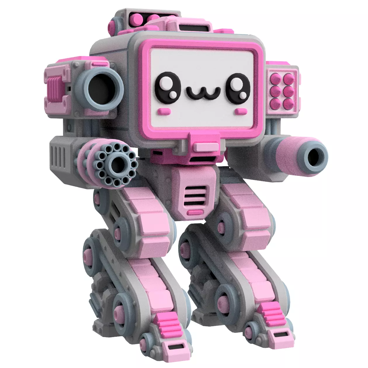 UwU Shadow Force Wrecks Tabletop Mech Miniature 3D print model_0