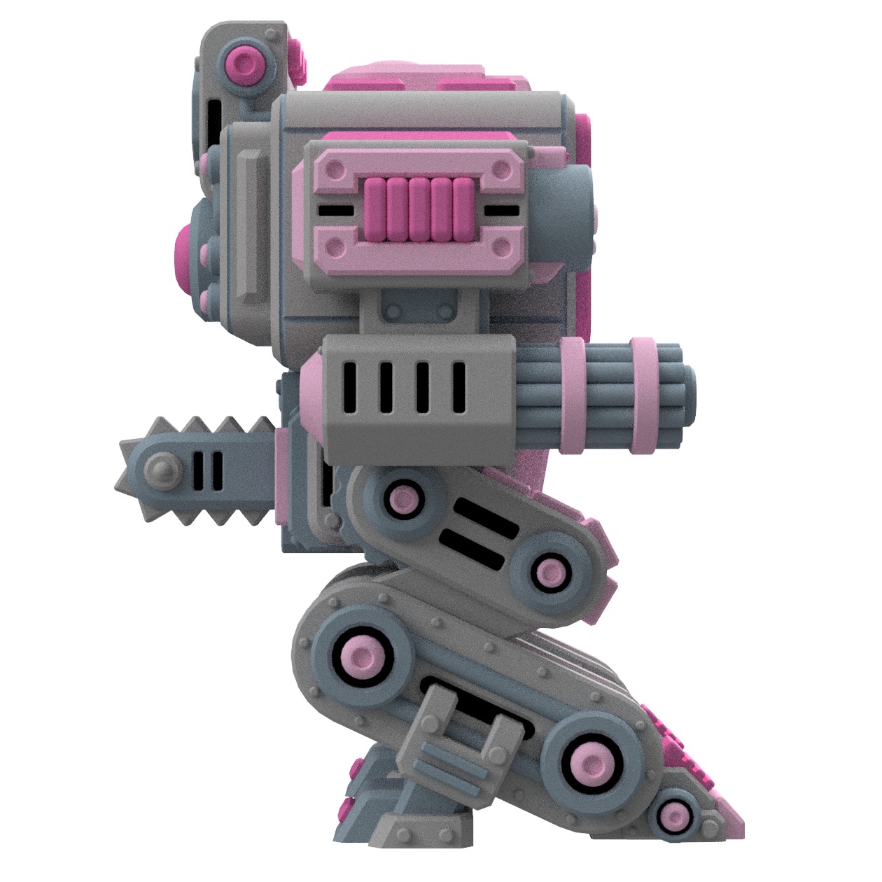 UwU Shadow Force Wrecks Tabletop Mech Miniature 3D print model_3