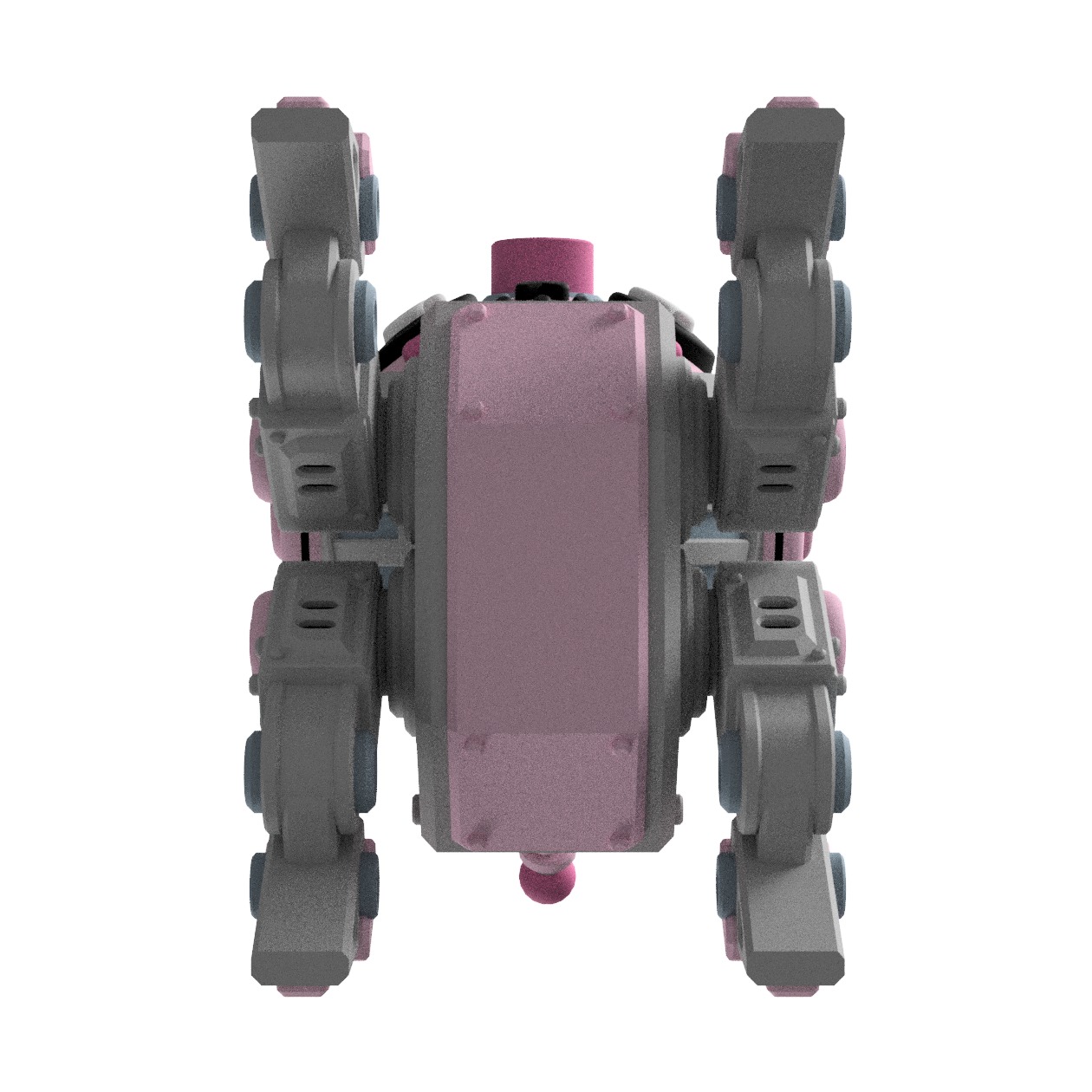 UwU Shadow Force Zero Tabletop Mech Miniature 3D print model_5