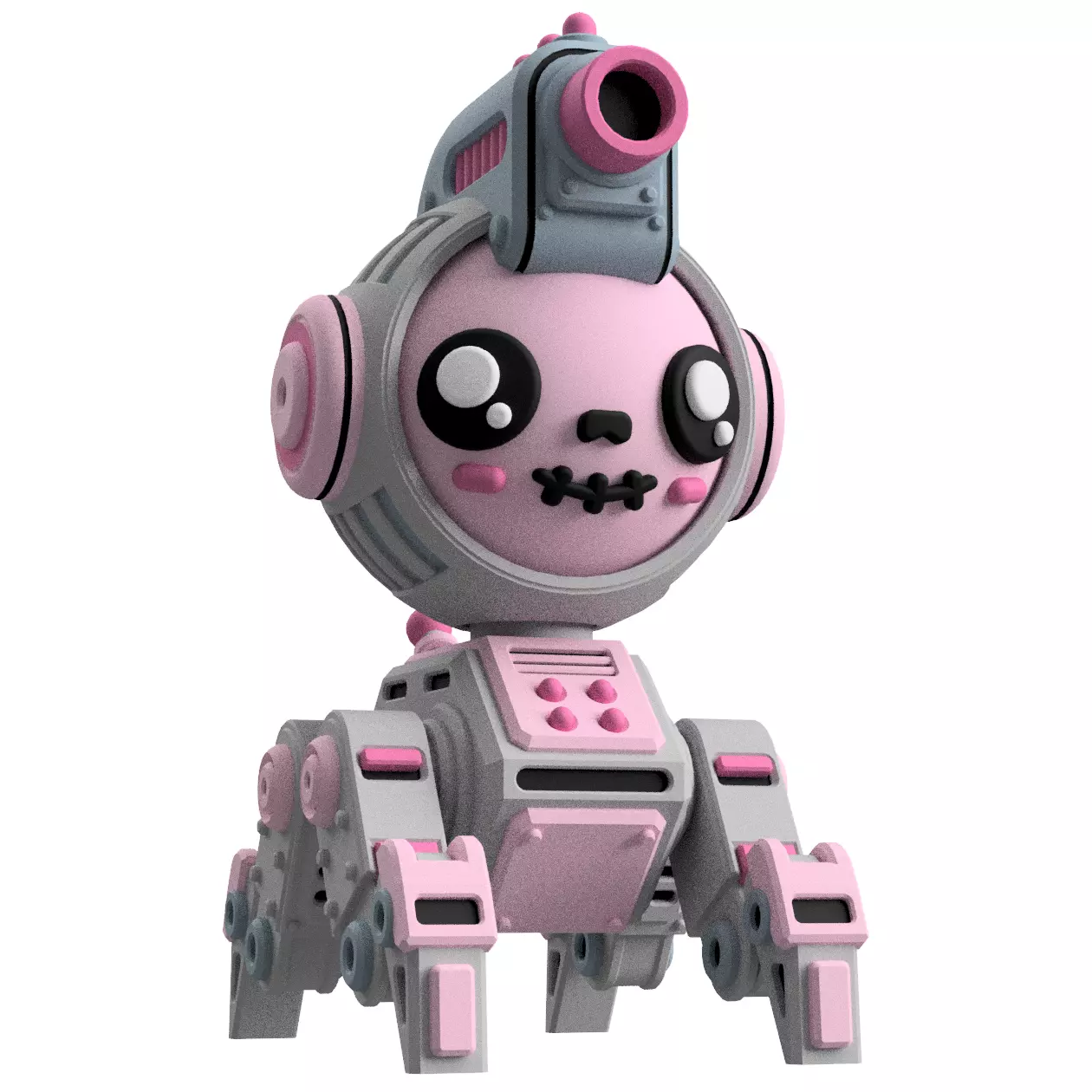 UwU Shadow Force Zero Tabletop Mech Miniature 3D print model_0