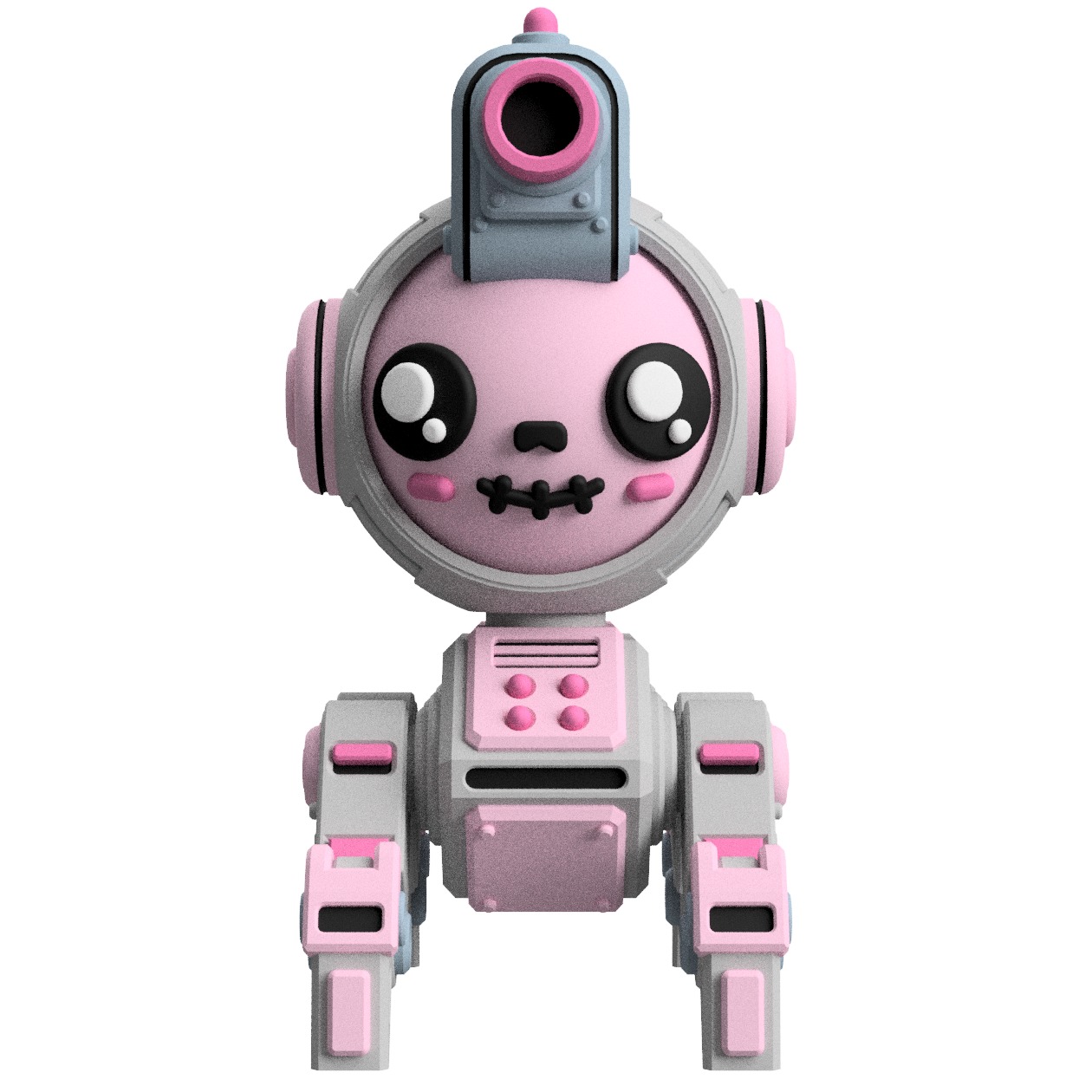 UwU Shadow Force Zero Tabletop Mech Miniature 3D print model_1