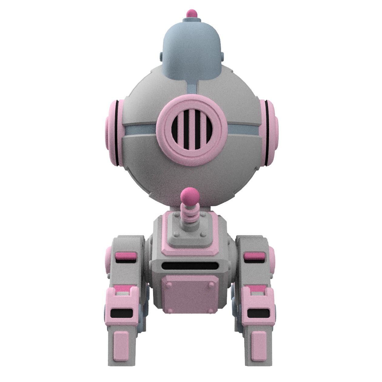 UwU Shadow Force Zero Tabletop Mech Miniature 3D print model_4