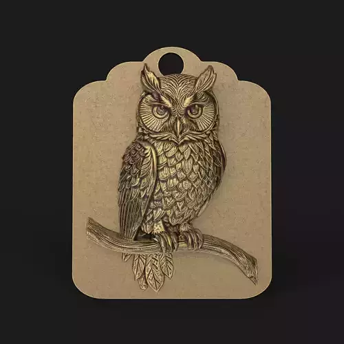 owl wall decoration 3D print model