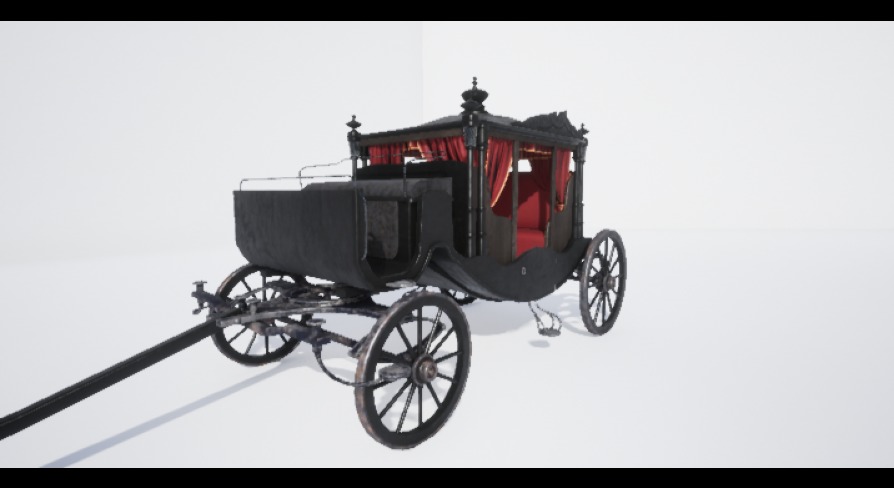 The Carriage 02 Low-poly 3D model_3