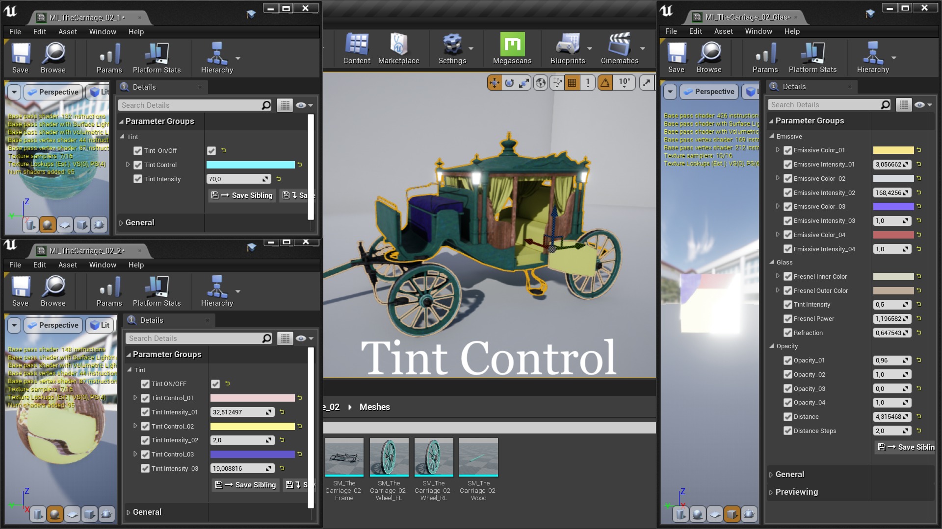 The Carriage 02 Low-poly 3D model_10