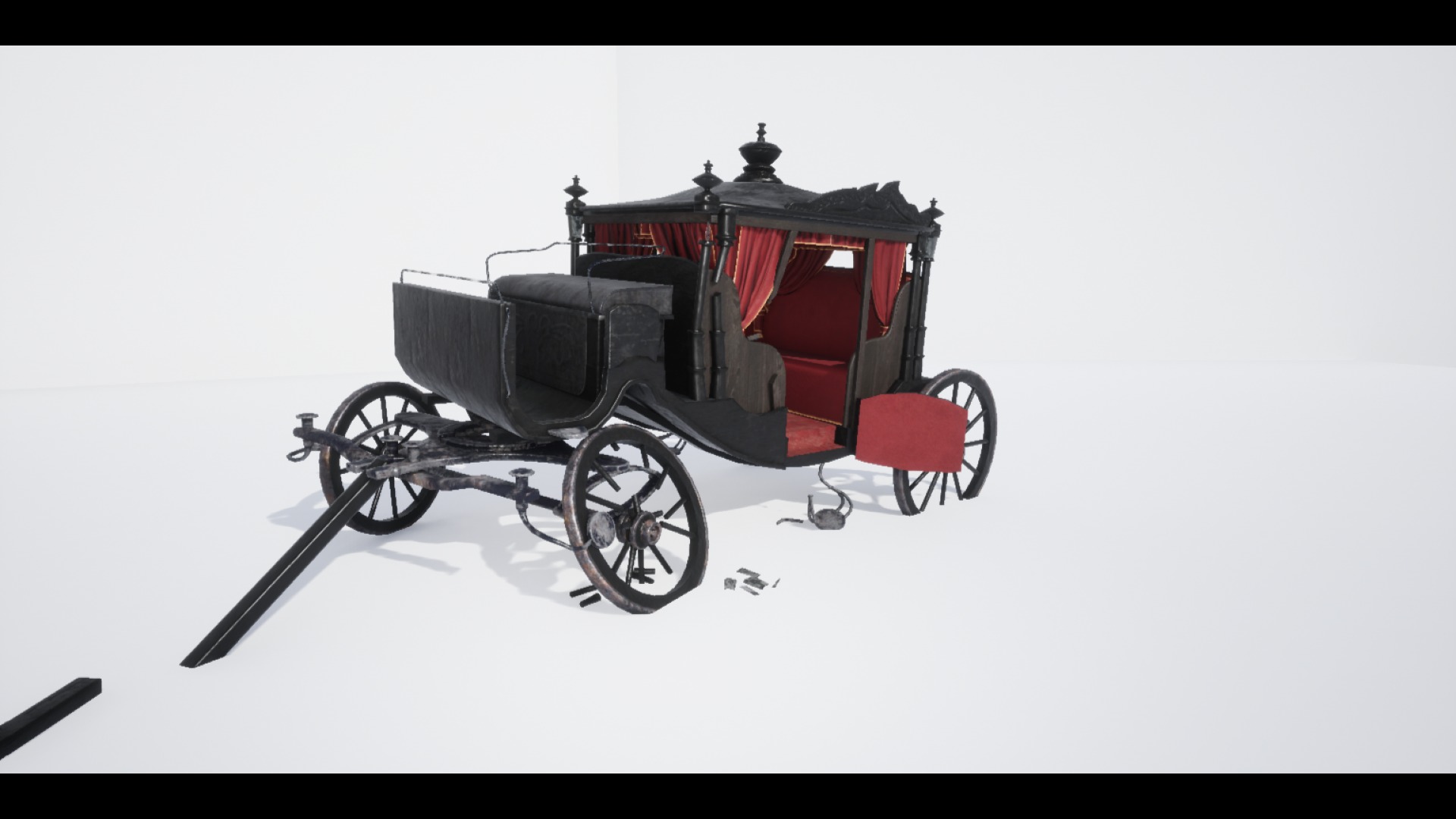 The Carriage 02 Low-poly 3D model_8