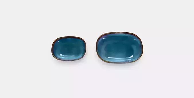 GLADELIG Oven dish set of 2 Low-poly 3D model