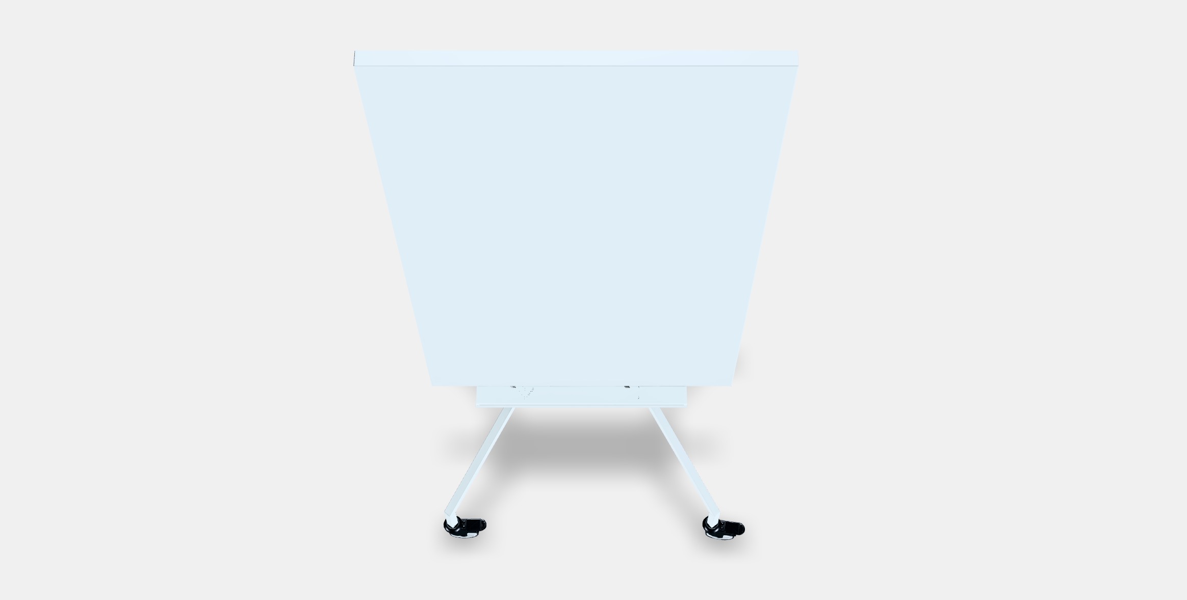 ELLOVEN Whiteboard-noticeboard with castors Low-poly 3D model_4