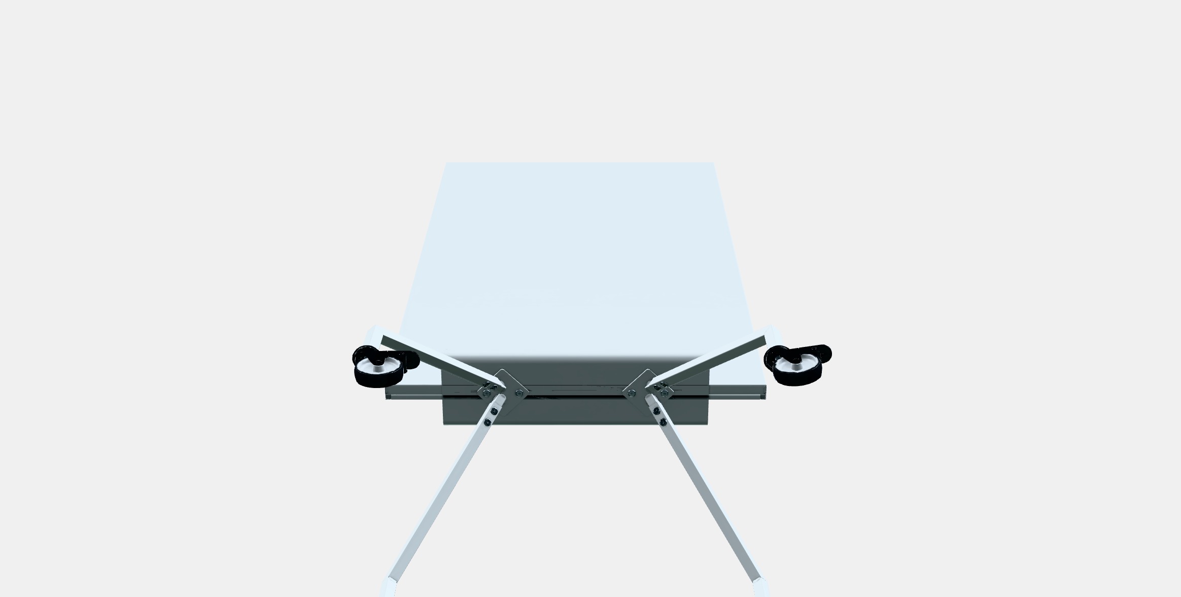 ELLOVEN Whiteboard-noticeboard with castors Low-poly 3D model_8