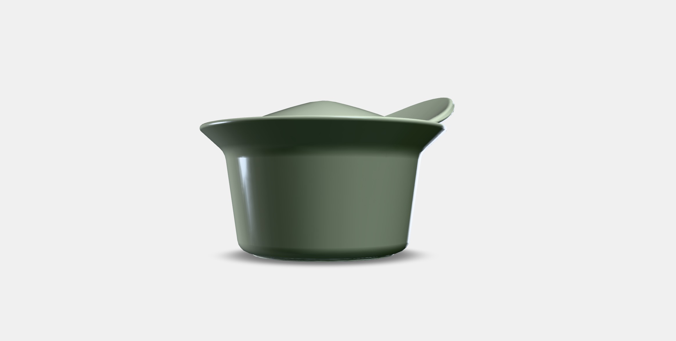 FARGKLAR Oven-serving dish with lid 1 Low-poly 3D model_3