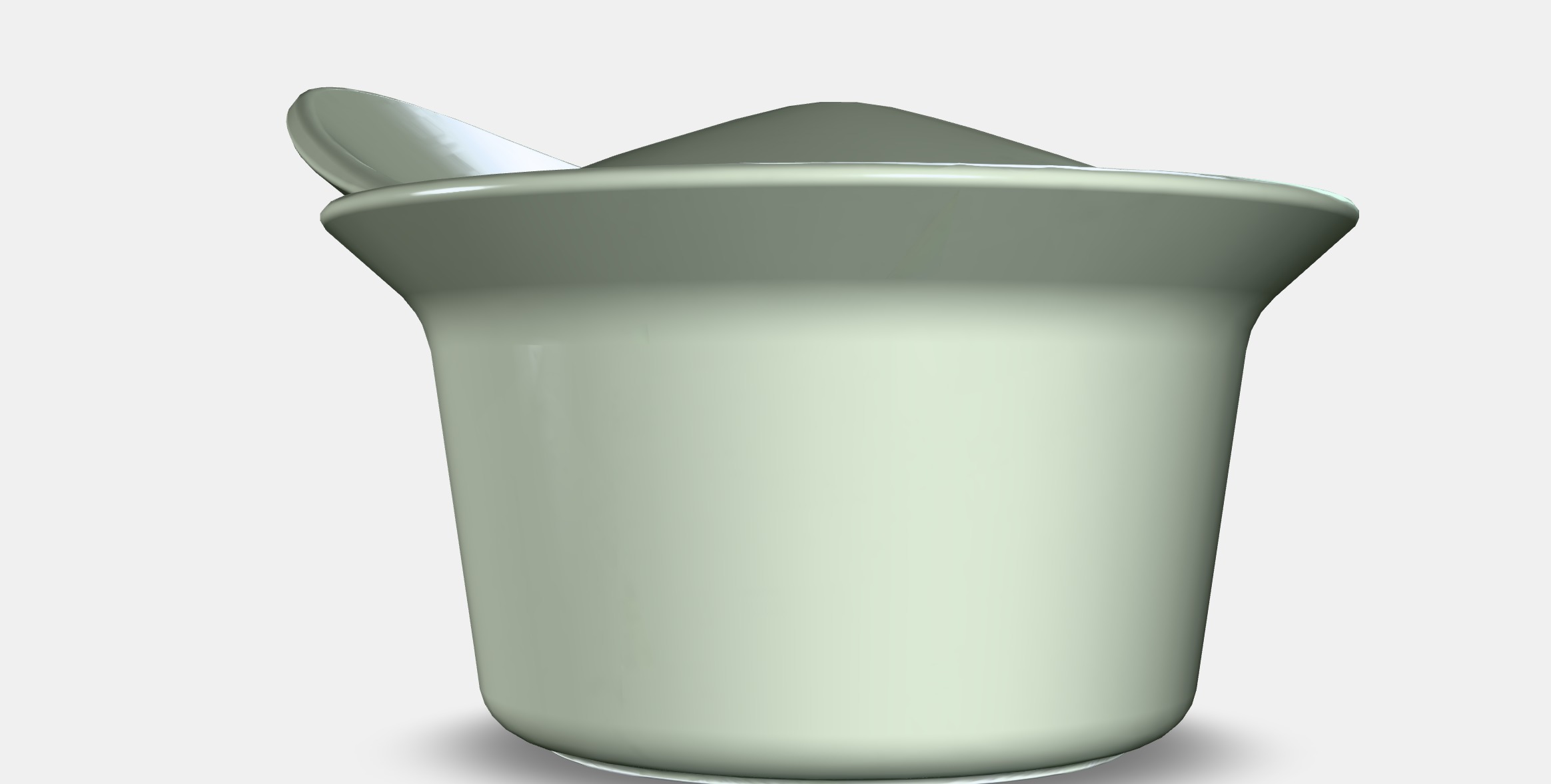 FARGKLAR Oven-serving dish with lid 1 Low-poly 3D model_6