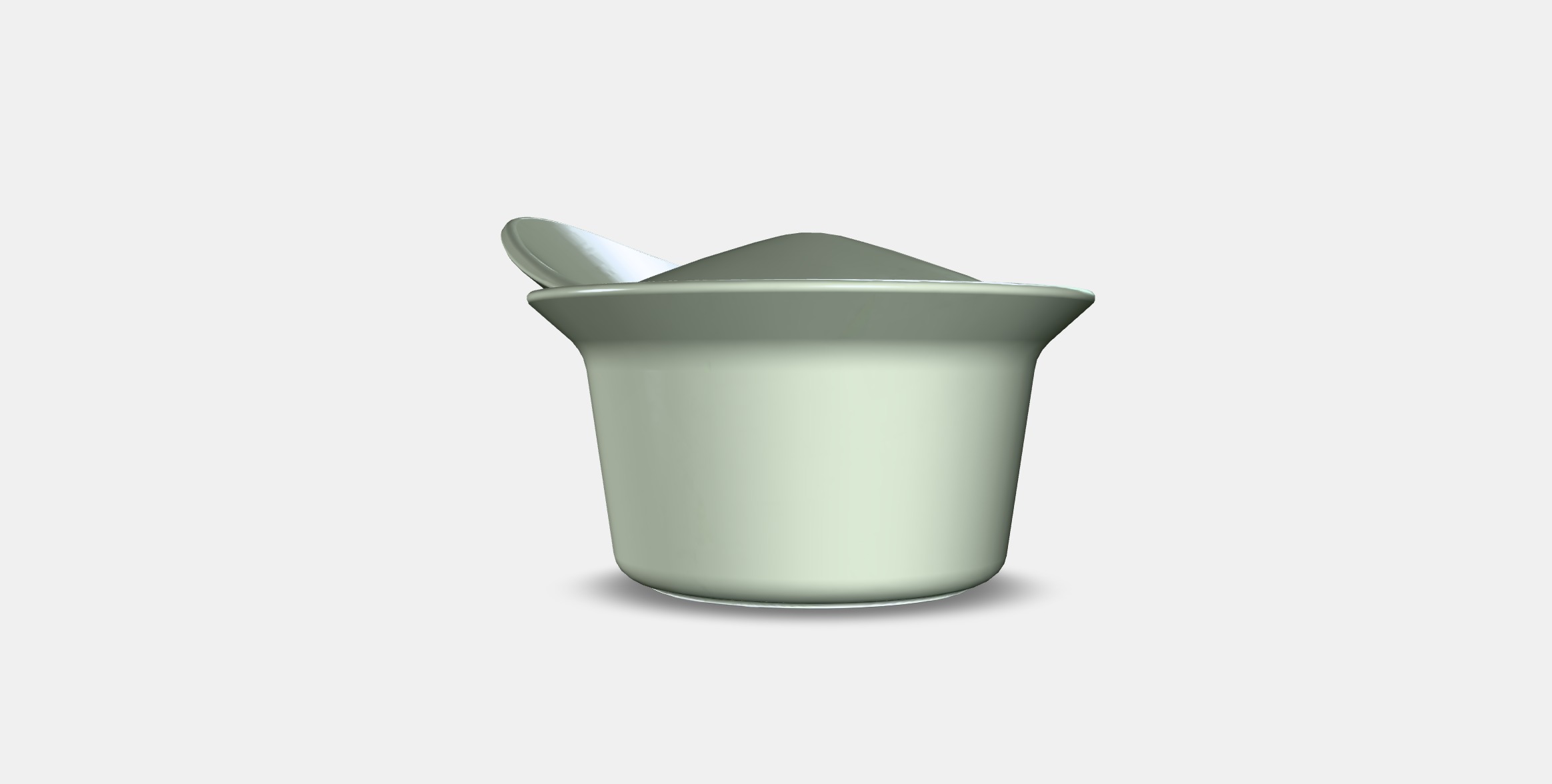 FARGKLAR Oven-serving dish with lid 1 Low-poly 3D model_5