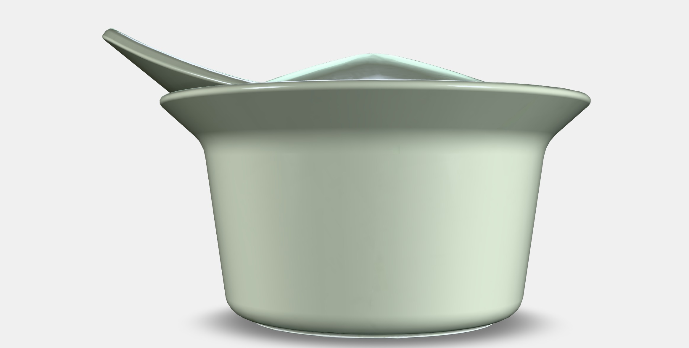 FARGKLAR Oven-serving dish with lid 1 Low-poly 3D model_16