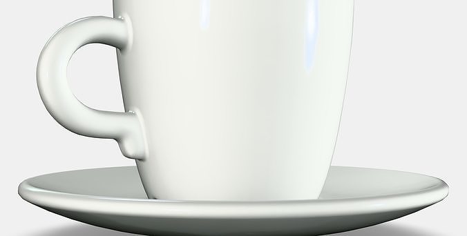 FARGKLAR Cup with saucer 1 Low-poly 3D model