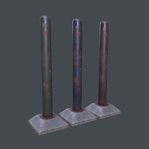 Post Barrier 3D model