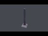Post Barrier 3D model_4