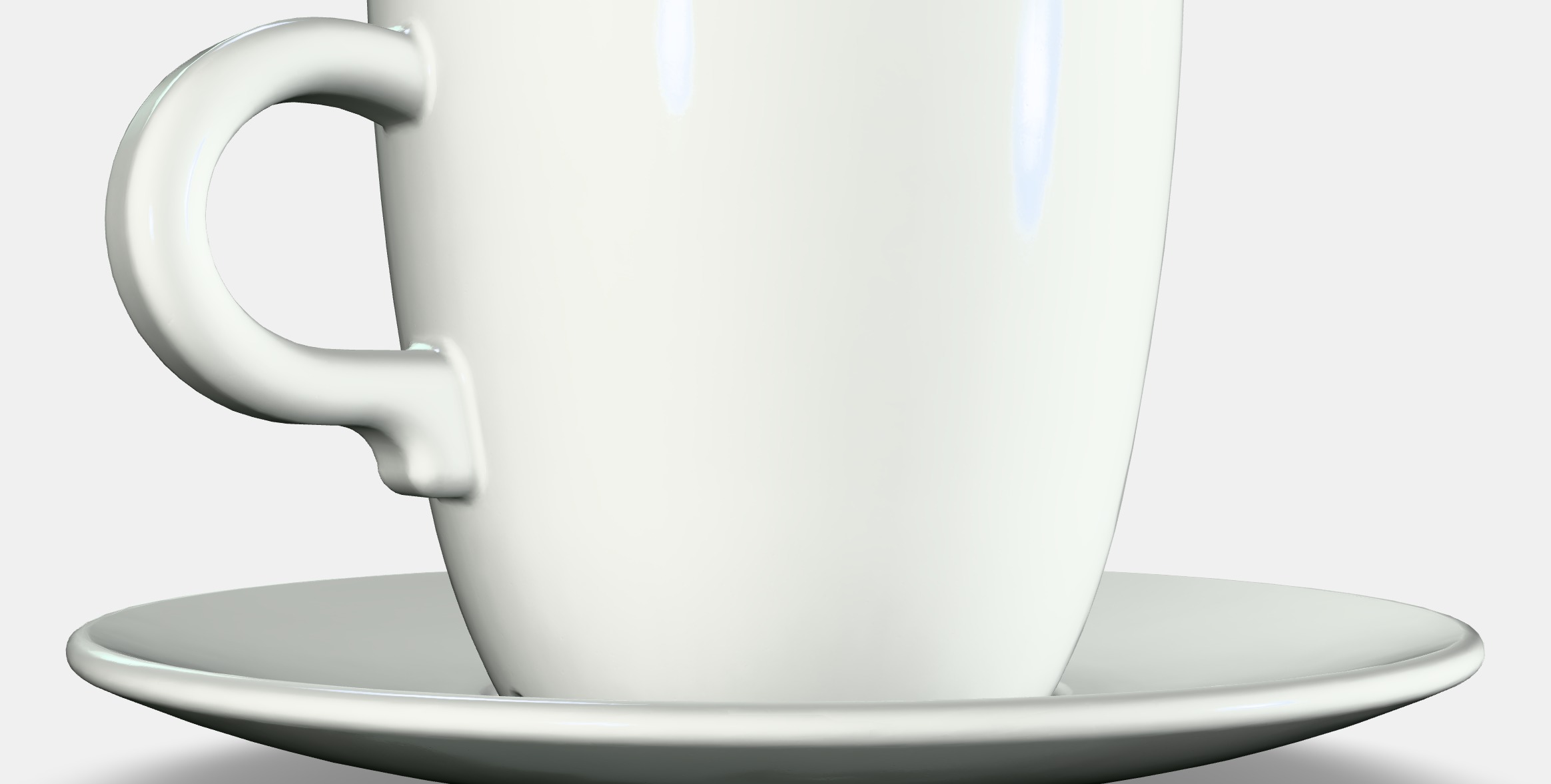 FARGKLAR Cup with saucer 2 Low-poly 3D model_3