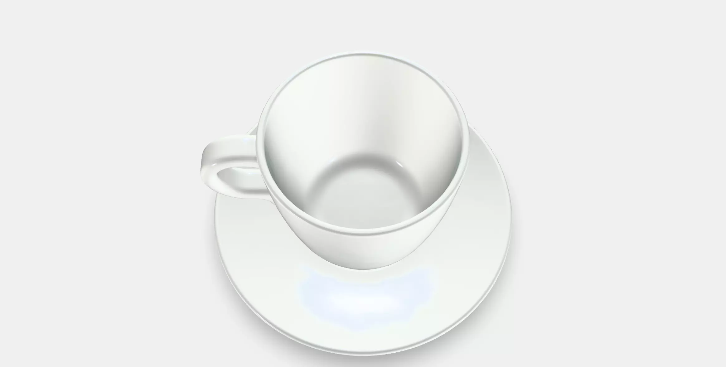 FARGKLAR Cup with saucer 2 Low-poly 3D model_0