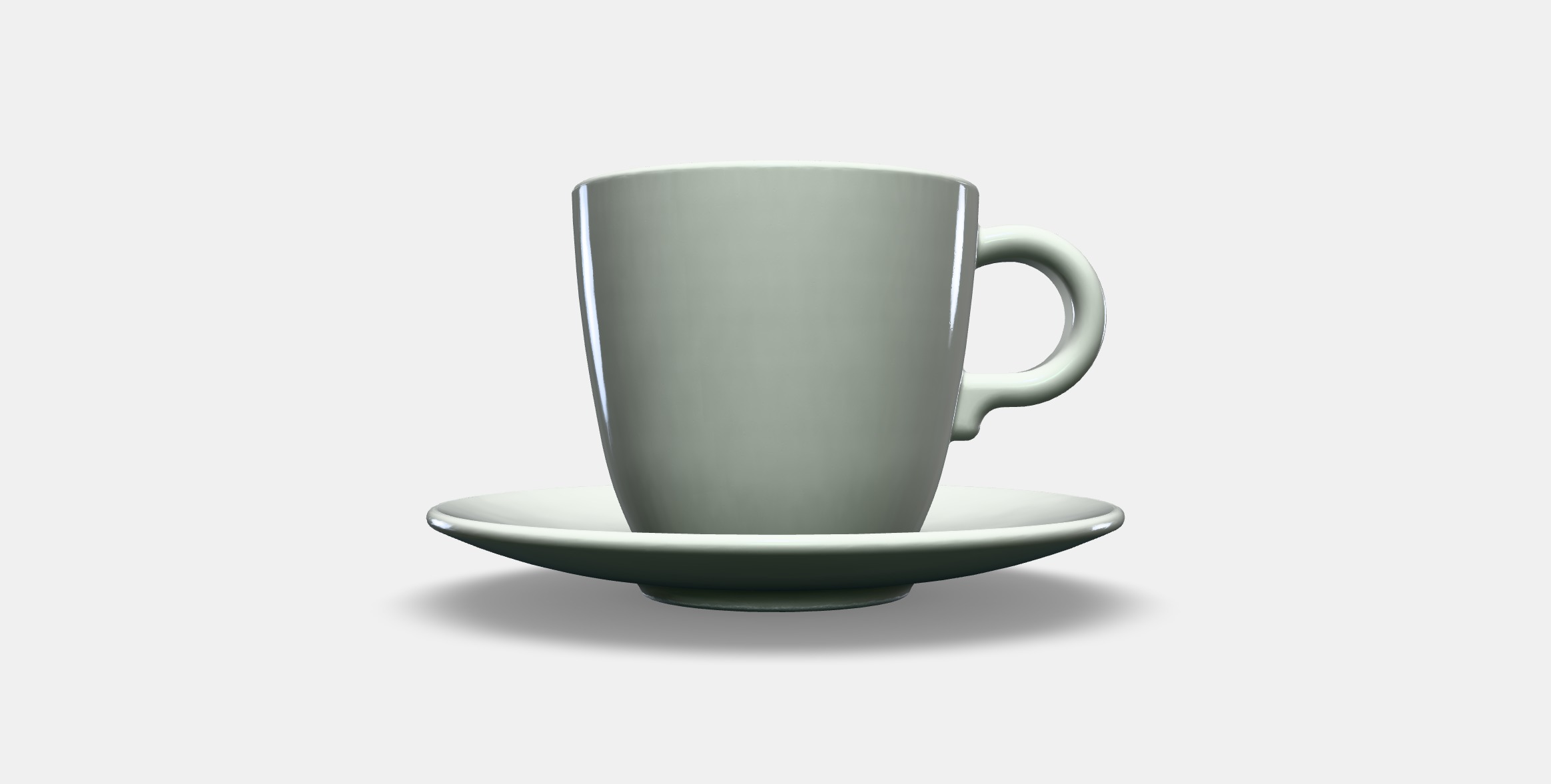 FARGKLAR Cup with saucer 2 Low-poly 3D model_9