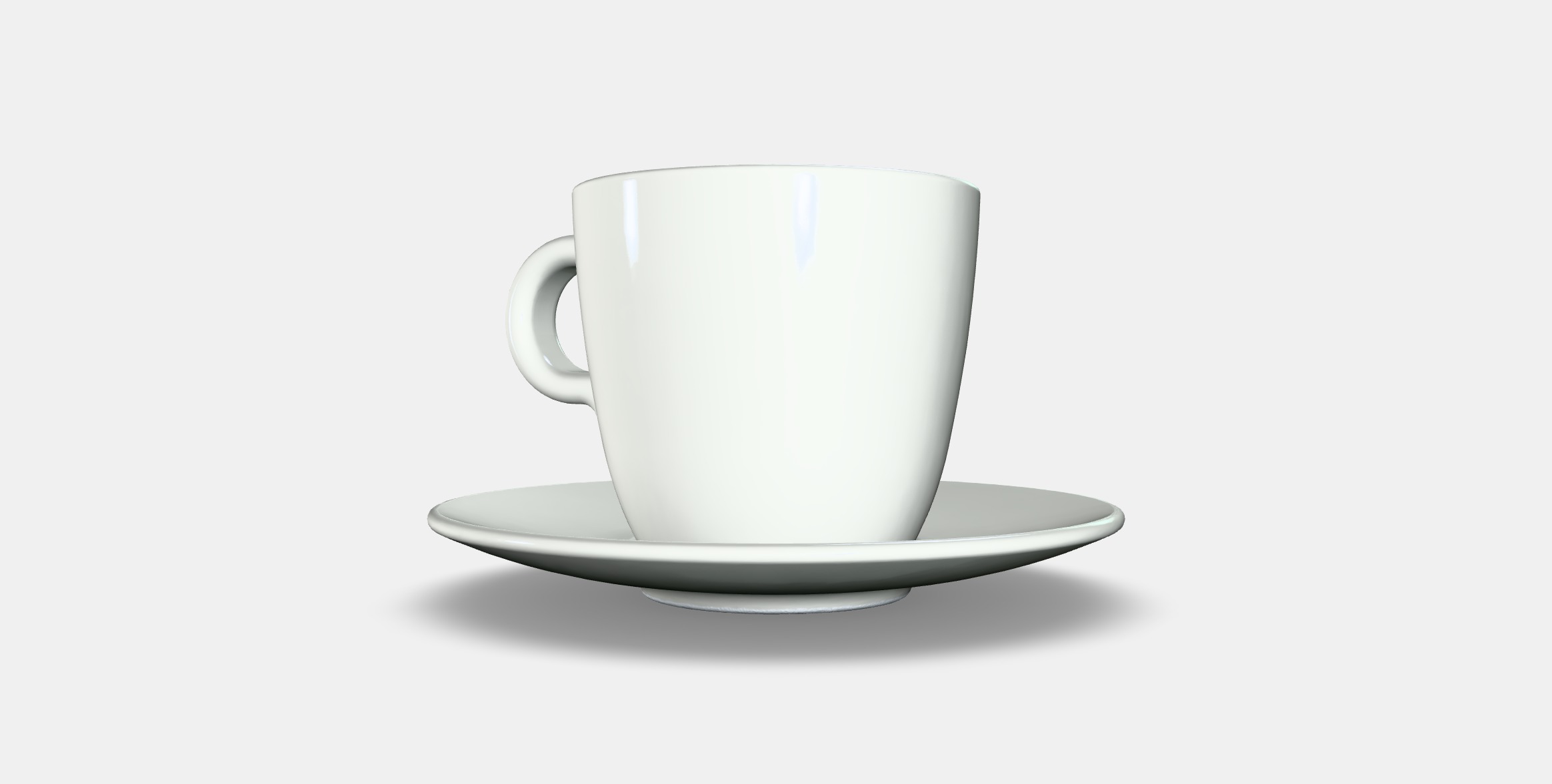 FARGKLAR Cup with saucer 2 Low-poly 3D model_5