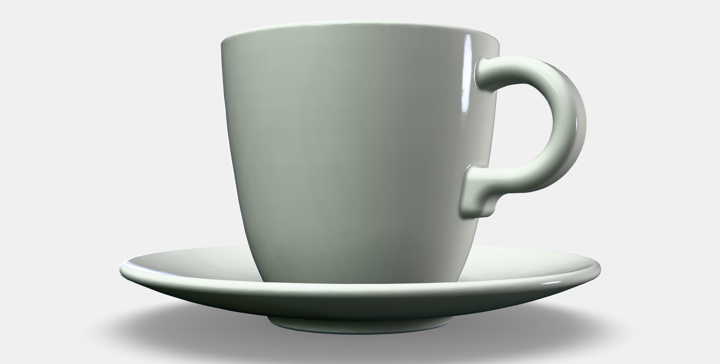 FARGKLAR Cup with saucer 2 Low-poly 3D model_13
