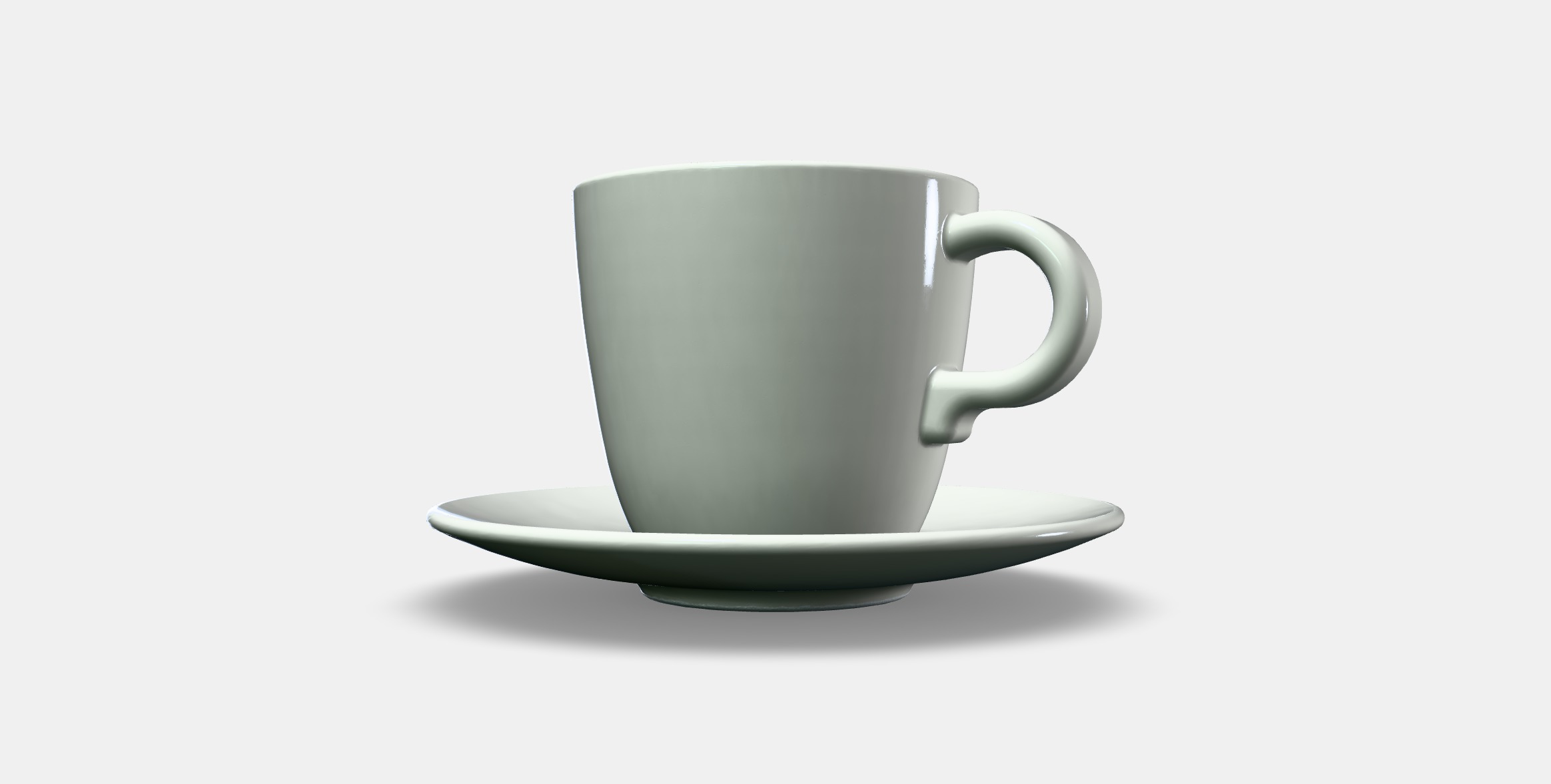 FARGKLAR Cup with saucer 2 Low-poly 3D model_12