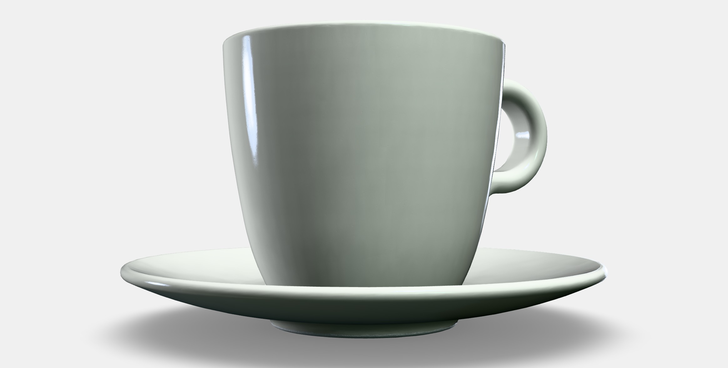 FARGKLAR Cup with saucer 2 Low-poly 3D model_10