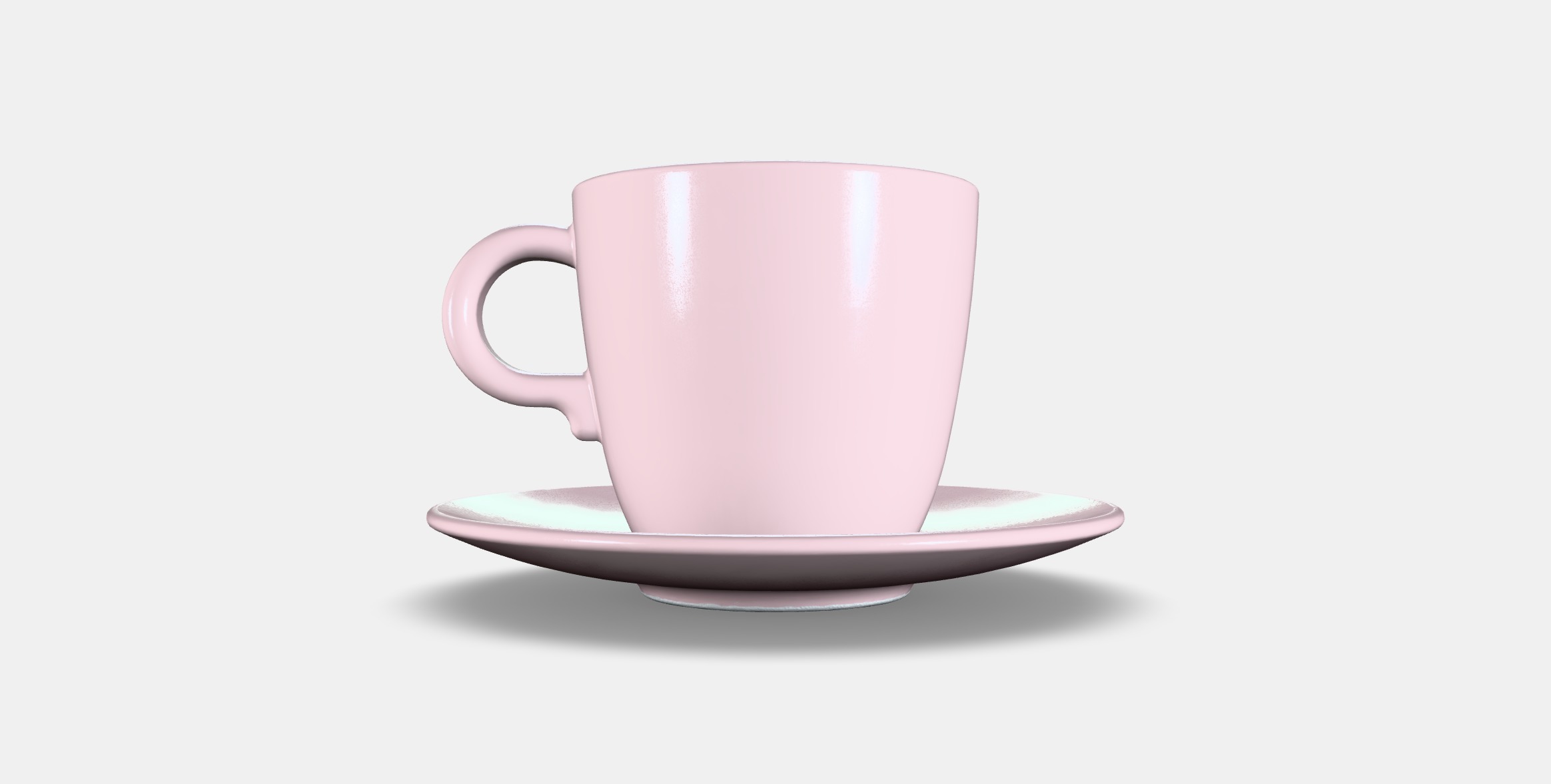 FARGKLAR Cup with saucer 3 Low-poly 3D model_14