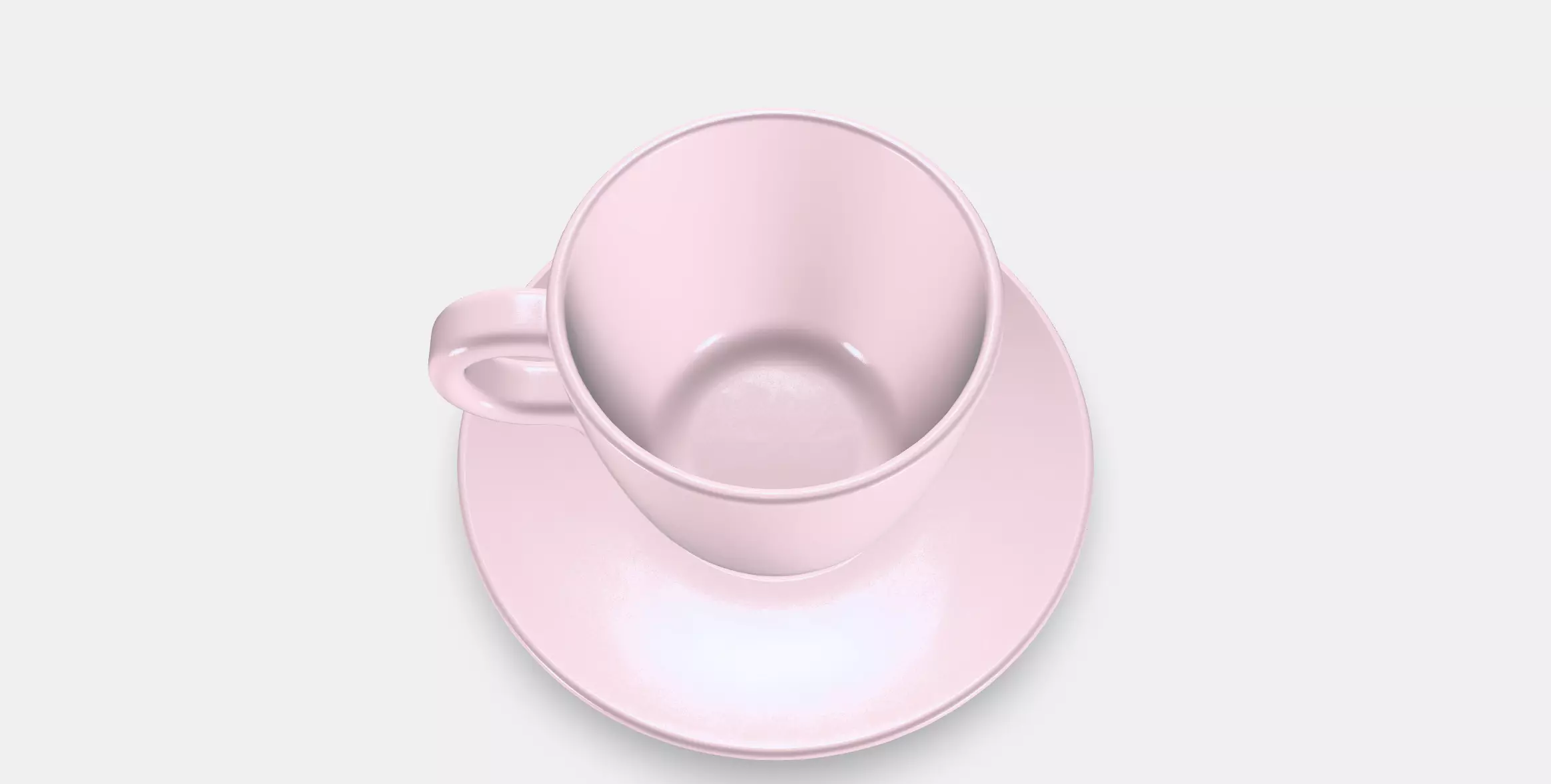 FARGKLAR Cup with saucer 3 Low-poly 3D model_0