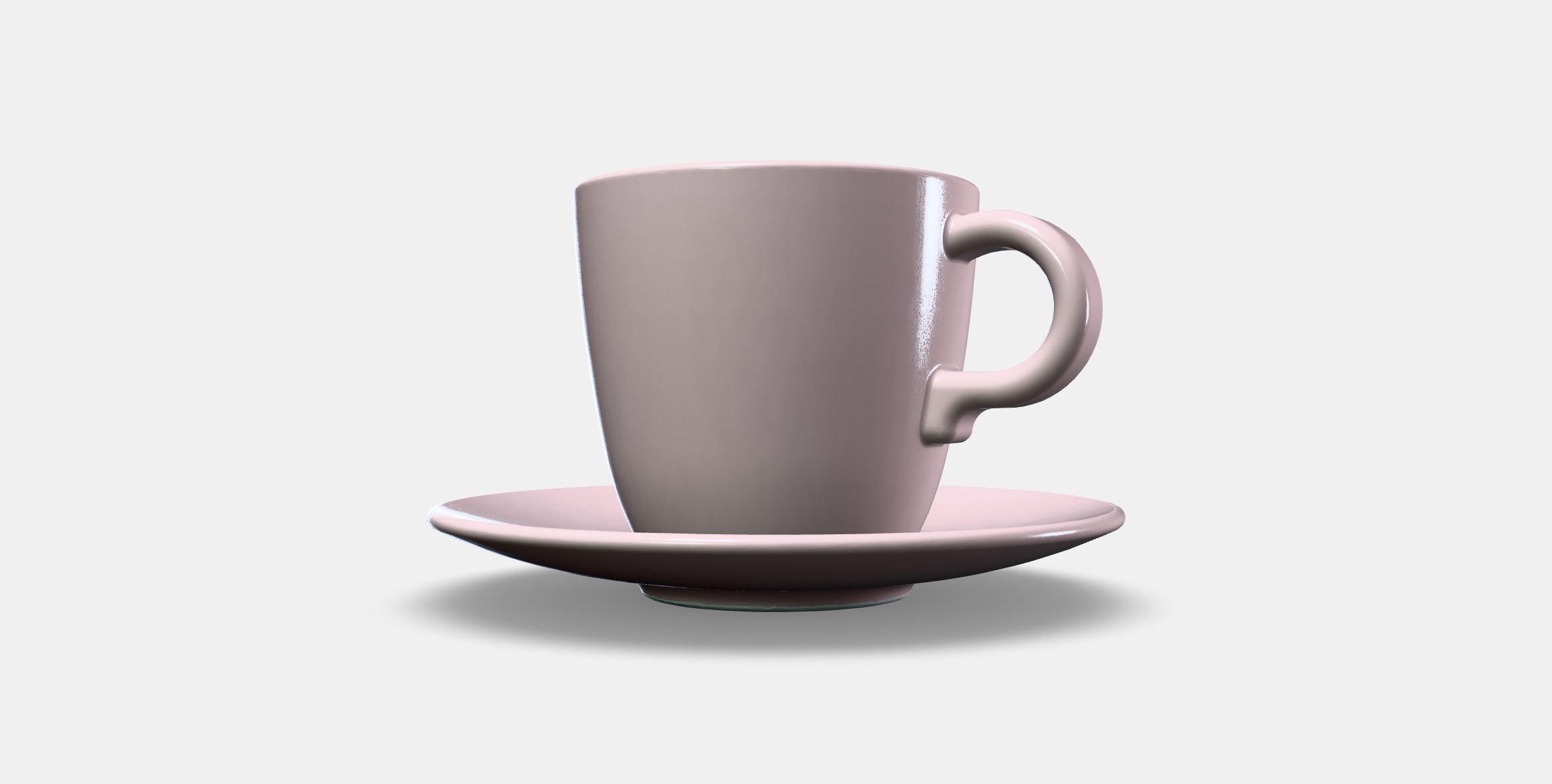 FARGKLAR Cup with saucer 3 Low-poly 3D model_12
