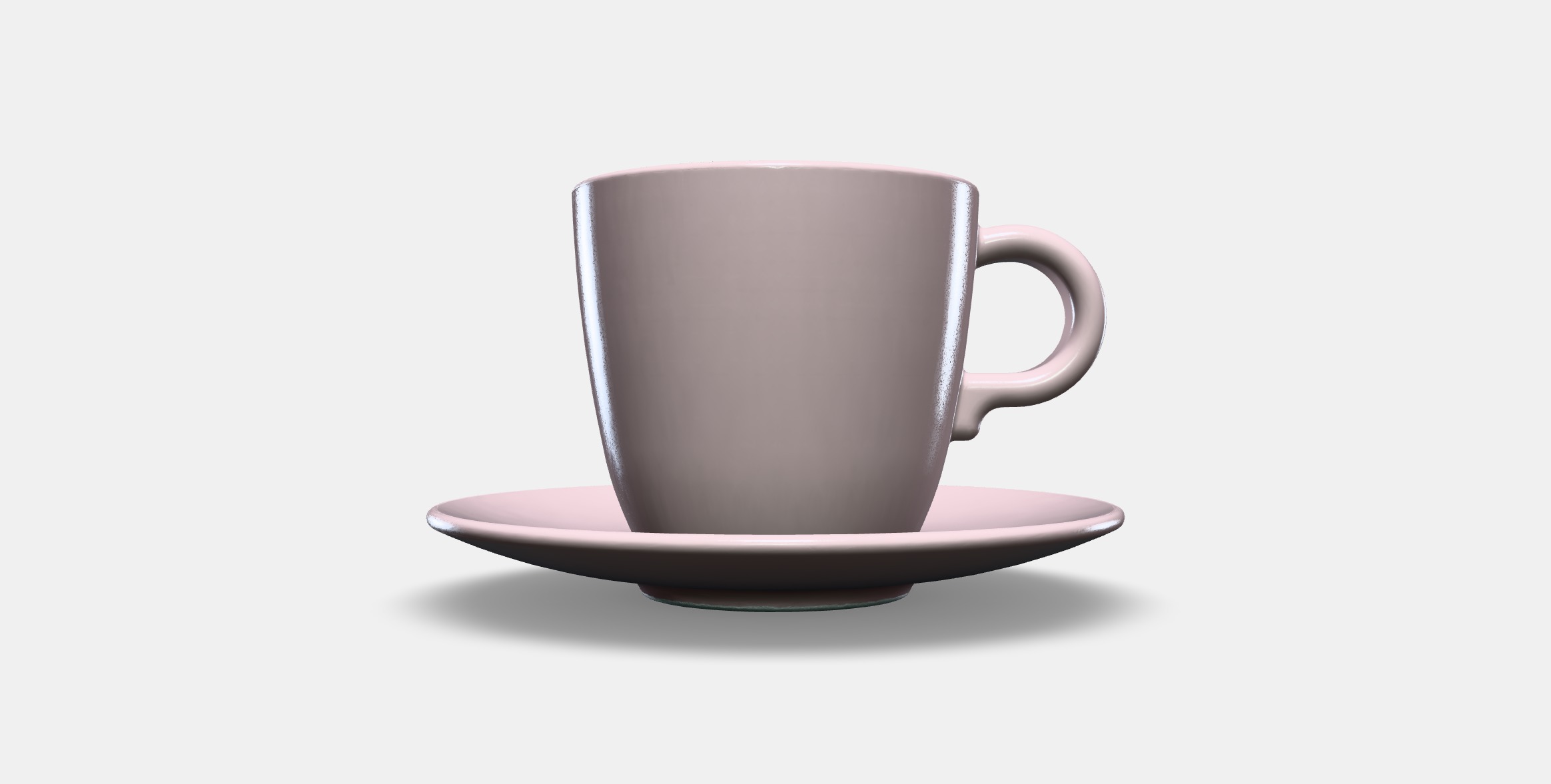 FARGKLAR Cup with saucer 3 Low-poly 3D model_10