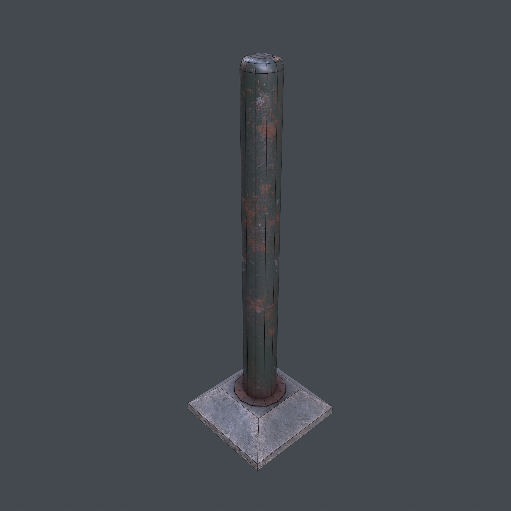 Post Barrier 3D Model Collection_9
